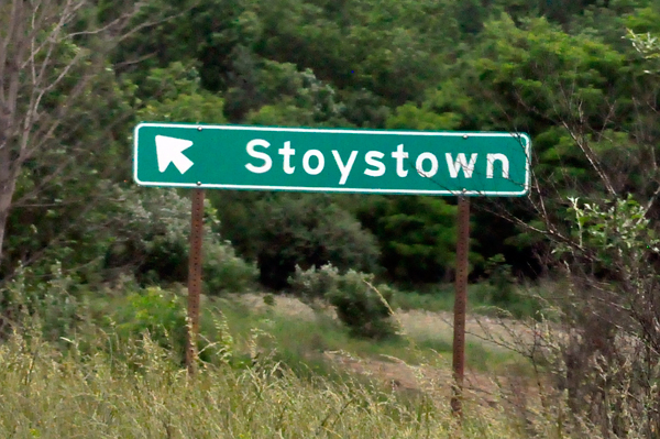Stoystown sign